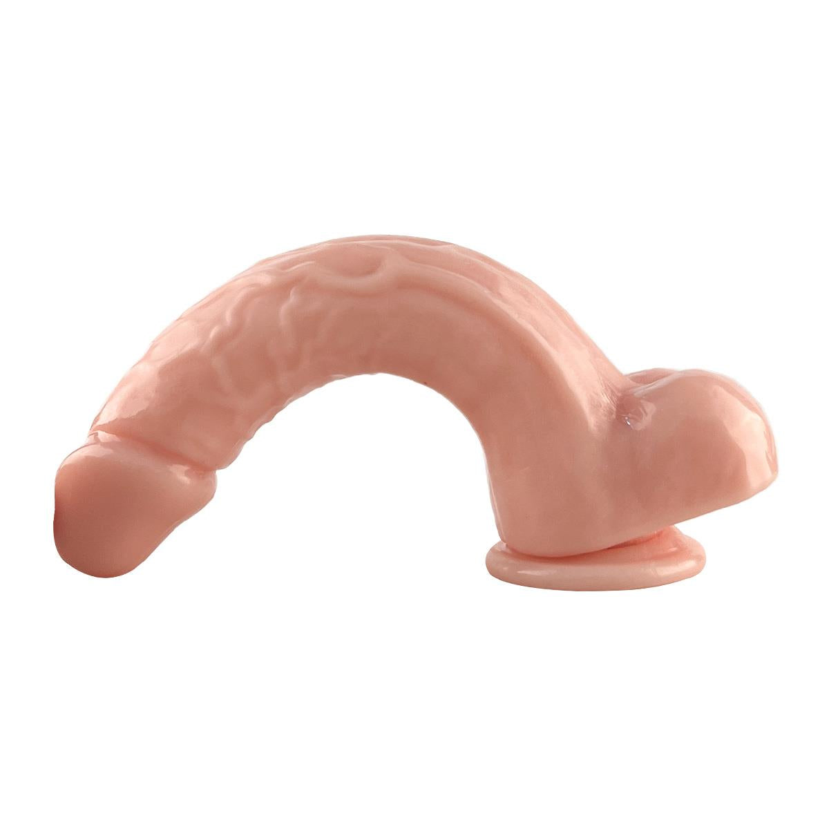 Pembe Tilki Vakum Tabanlı Ten Rengi Realistik Dildo 21cm