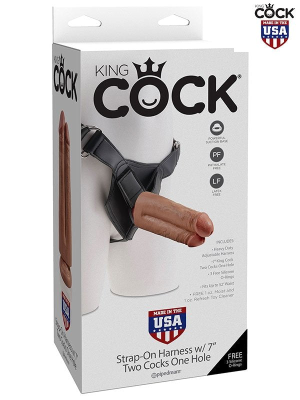 Çift Penisli İçi Dolu Belden Bağlamalı 18 cm