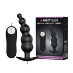 Pretty Love Titreşimli Silikon Anal Plug Kablolu Kumandalı