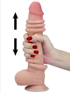9" Dual Layer Oynar Derili Realistik Dildo 23 cm