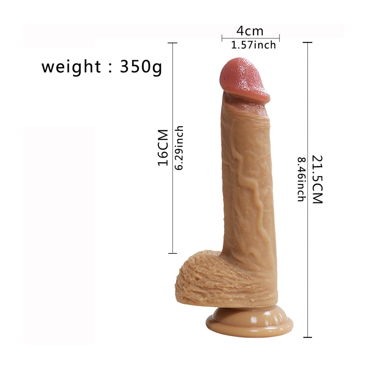 Realistik Dildo – Esmer 24,5 cm