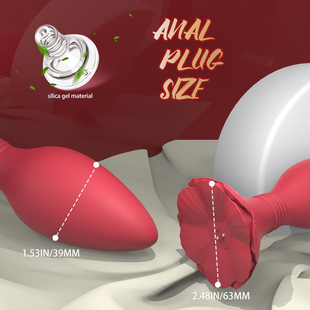 S-Hande Morning Glory Kırmızı Plug Vibratör
