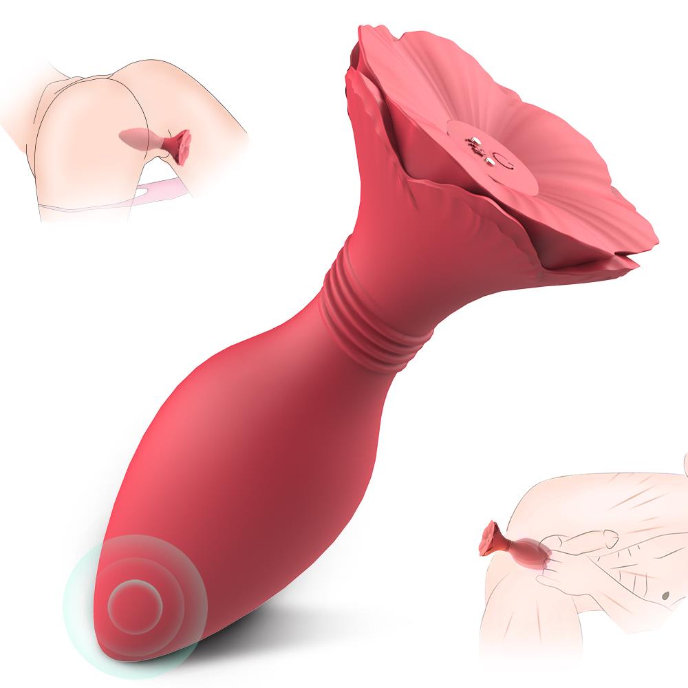 S-Hande Morning Glory Kırmızı Plug Vibratör