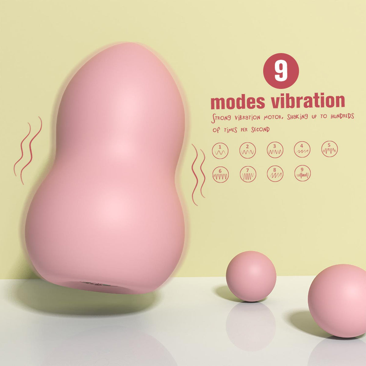 S-Hande Peach 9 Modlu Şarjlı Mini Vibratör