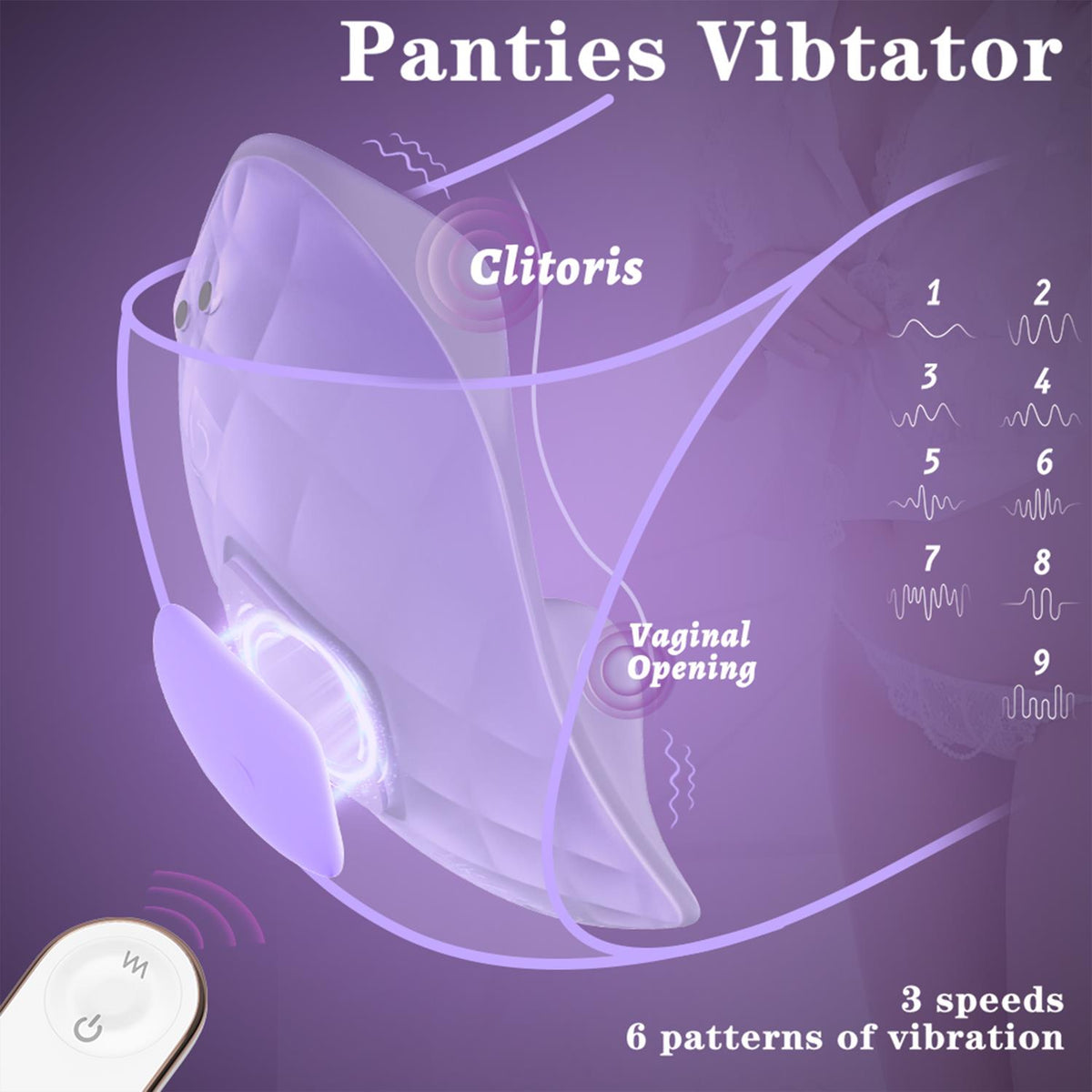S-Hande Pleasure – RCT Giyilebilir Klitoral Uyarıcı Vibratör Mor