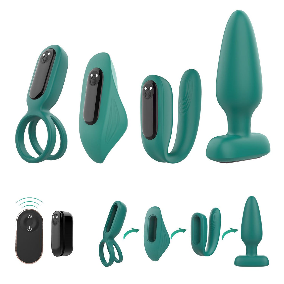 S-Hande The Love Kit Yeşil Vibratör Set