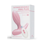 Uzaktan Kumandalı Şarjlı Titreşimli Anal Plug Pembe (8,48 cm)