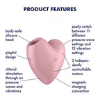 Satisfyer Cutie Heart Emişli Vibratör Rose