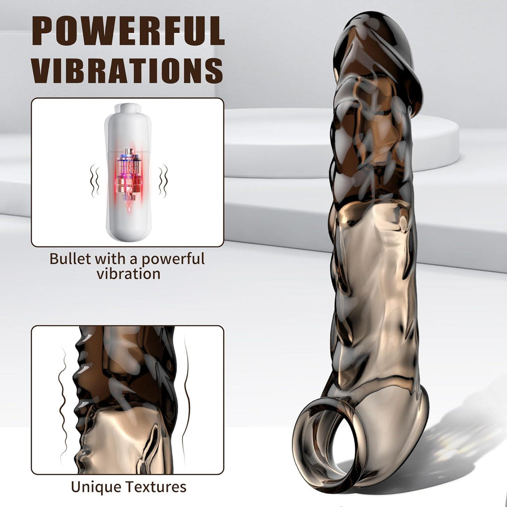 Şeffaf Penis Kılıfı Titreşimli