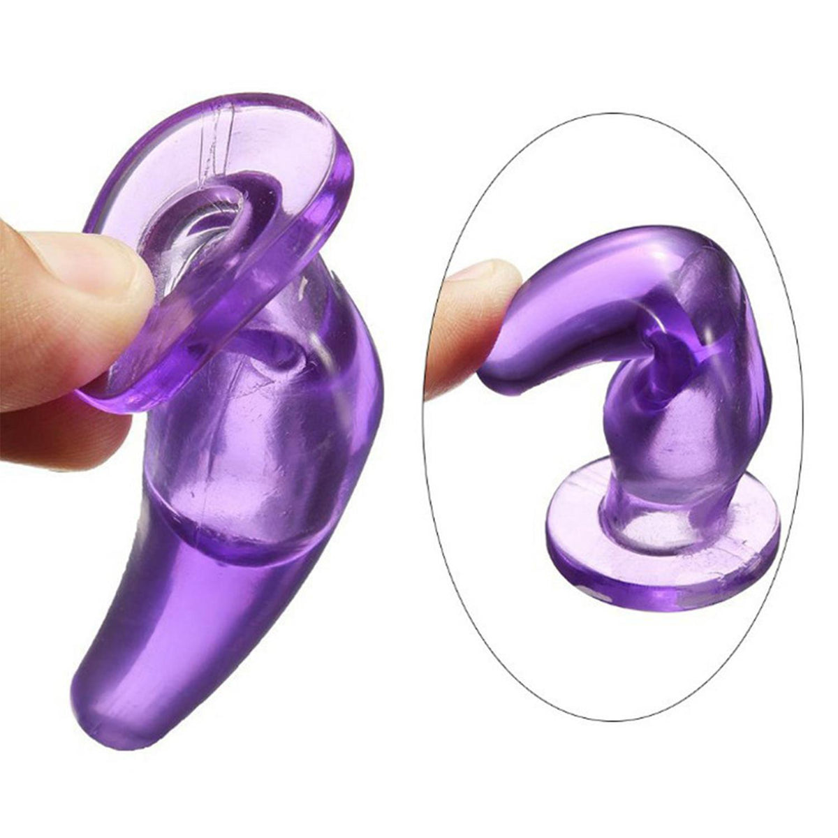Şeffaf Silikon Anal Vibratör Rose