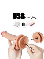 Uzaktan Kumandalı Şarjlı Realistik Dildo 21 cm