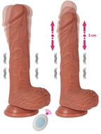 İleri Geri Hareketli Döner Başlı Şarjlı Realistik Dildo 22 cm
