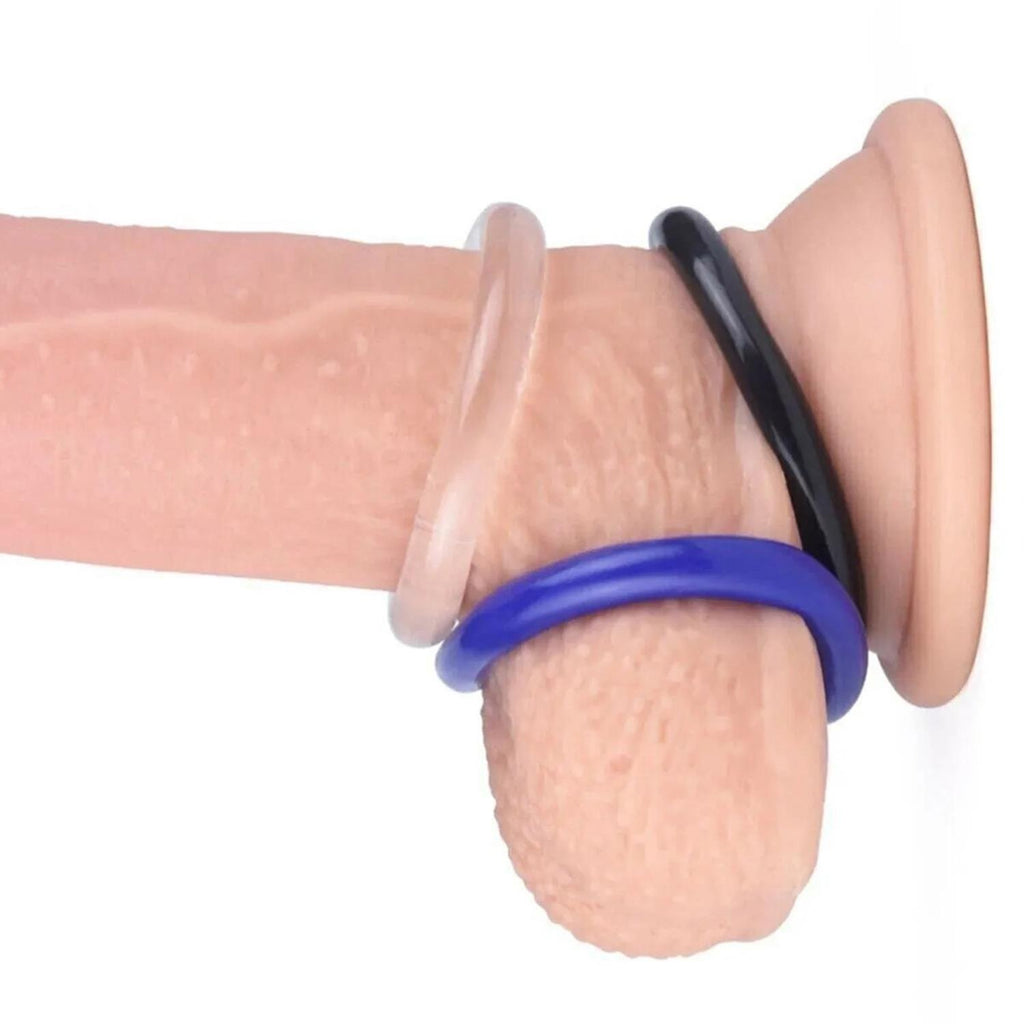 Silikon Penis Halkası Renkli 3’lü