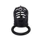 Siyah Metal Penis Kilidi 40mm  – Ayarlanabilir Çelik Kafes + Asma Kilit