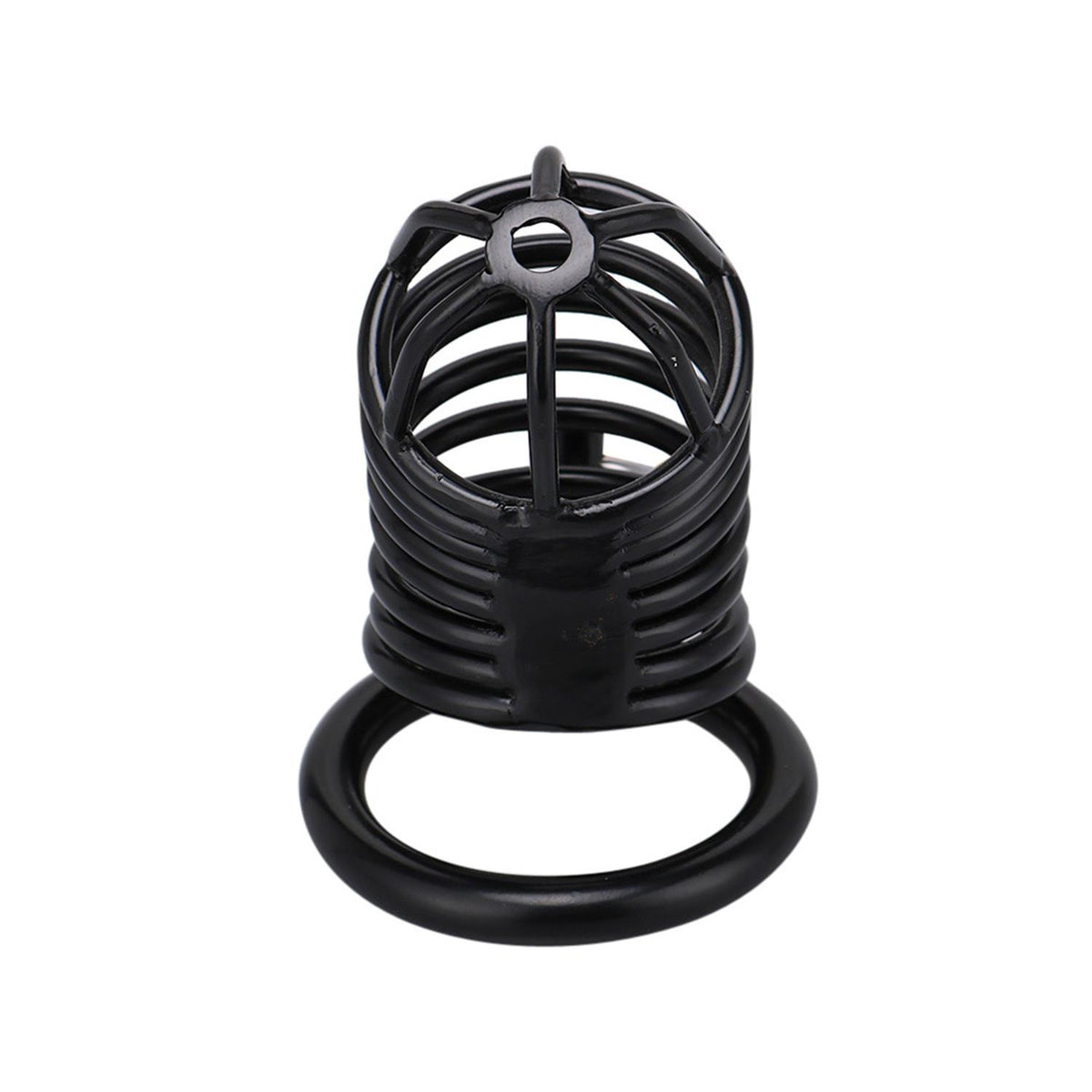 Siyah Metal Penis Kilidi 50mm  – Ayarlanabilir Çelik Kafes + Asma Kilit