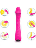 Güçlü Esnek Şarjlı Vibratör 21 cm