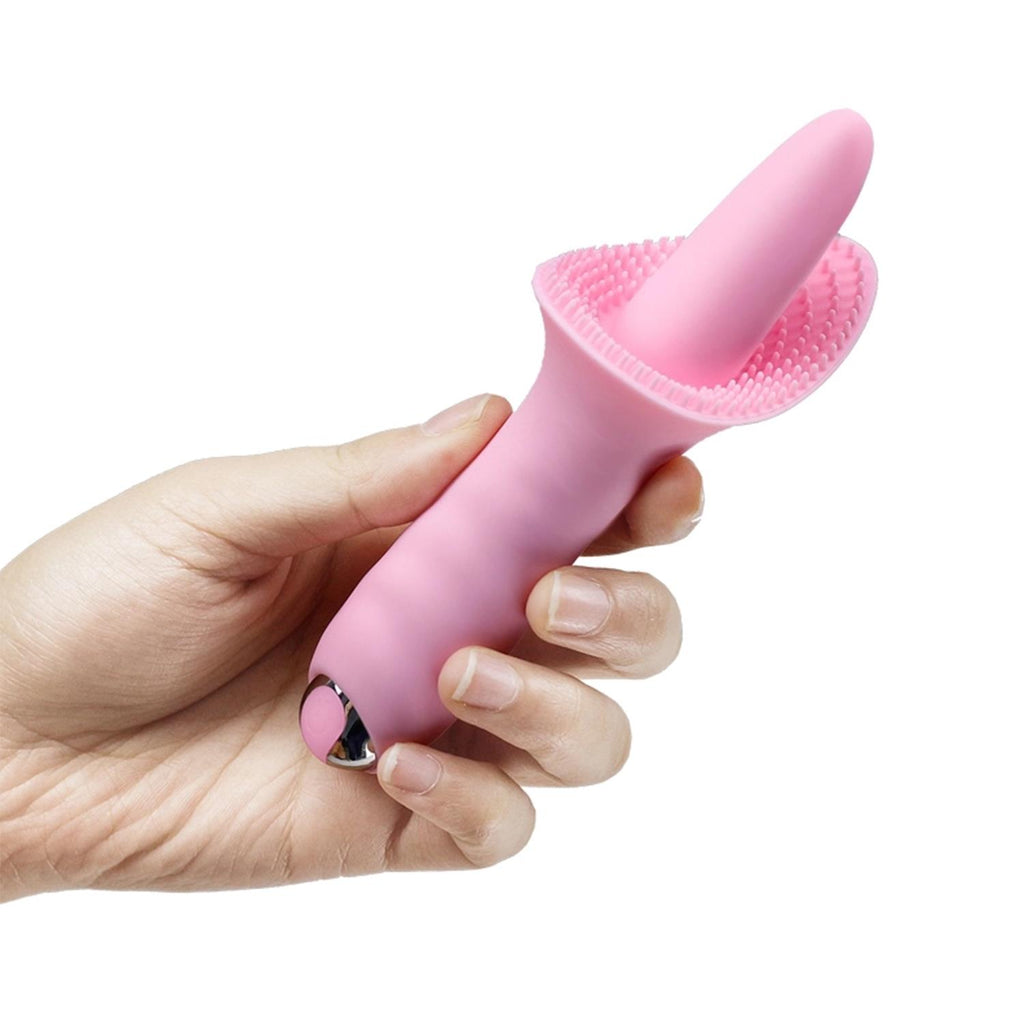 Tırtıklı Dil Vibratör Pembe