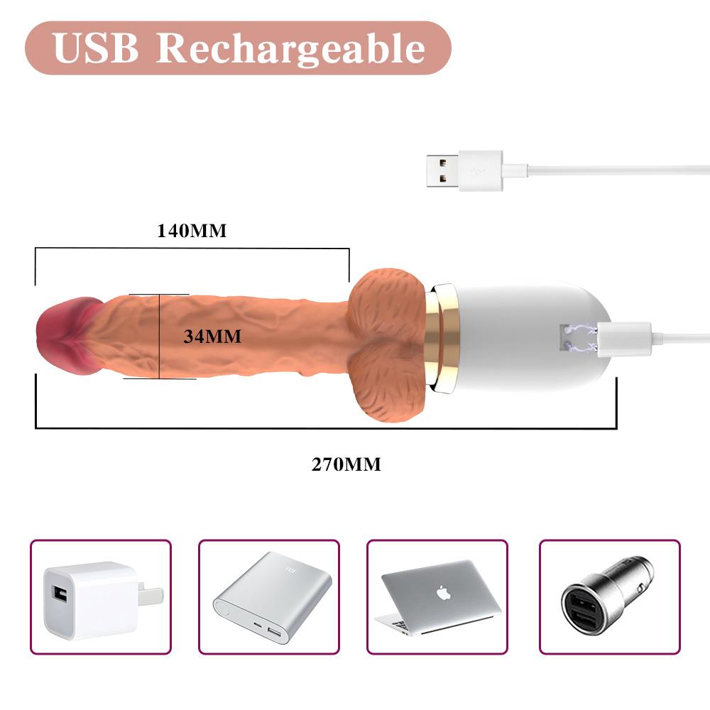 Uzaktan Kumandalı Hareketli Dildo Vibratör