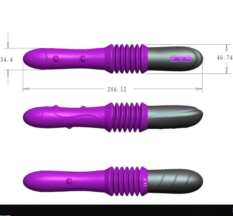 Uzaktan Kumandalı Hareketli Dildo Vibratör