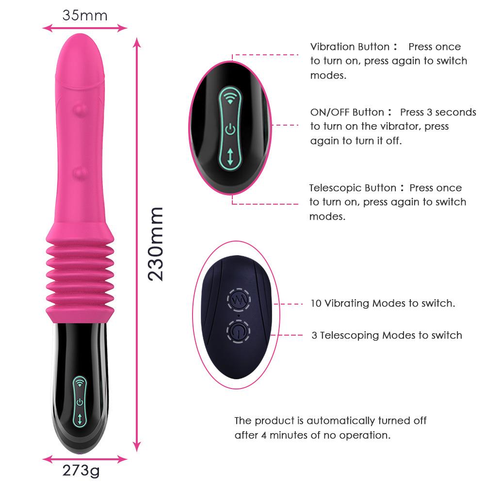 Uzaktan Kumandalı Hareketli Dildo Vibratör