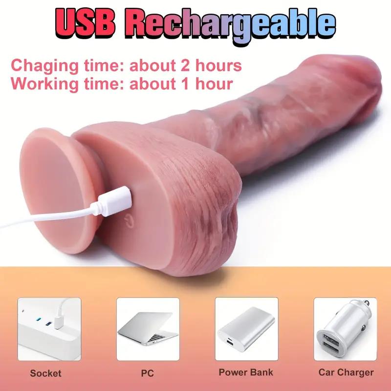 Uzaktan Kumandalı Hareketli Gerçekçi Dildo