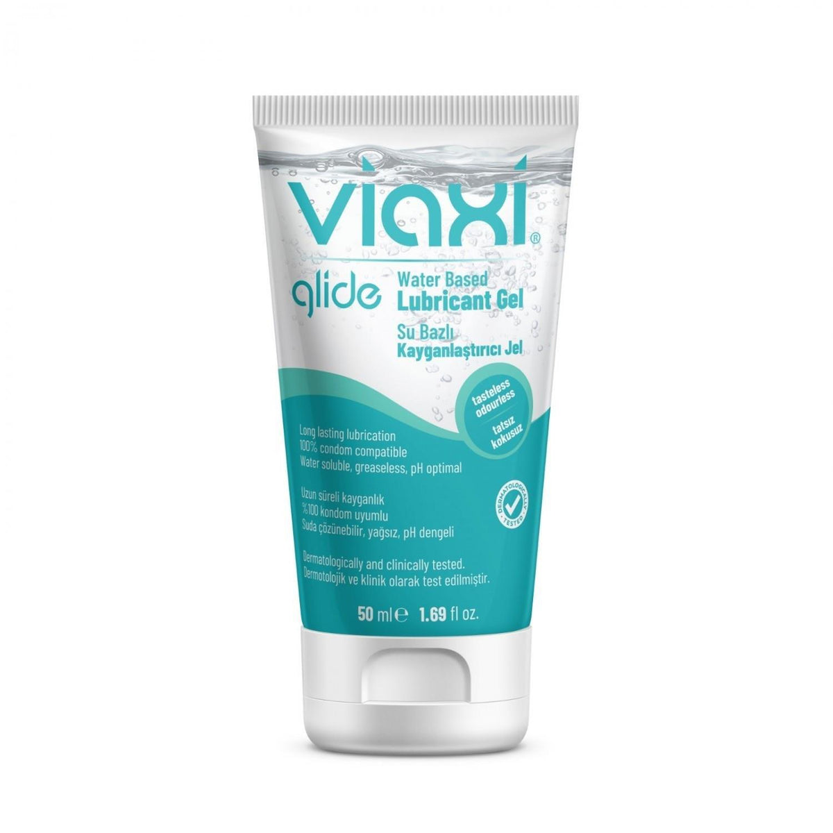 Viaxi Glide Su Bazlı Kayganlaştırıcı Jel Sade 50 ml