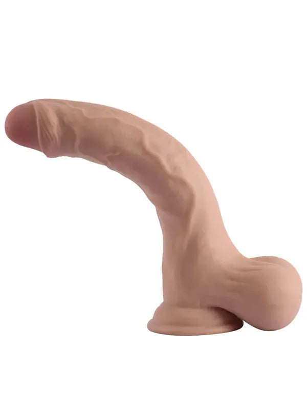 10" Dual Layer Oynar Derili Gerçekçi Penis 25 cm