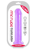 8.5" Realistik Mor Jel Dildo 21.5 cm