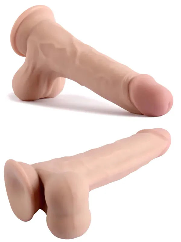 9" Dual Layer Oynar Derili Realistik Dildo 23 cm