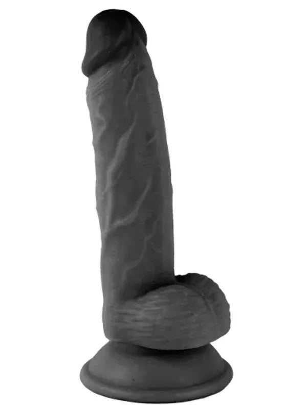 7.1” Realistik Dildo Siyah 18 cm