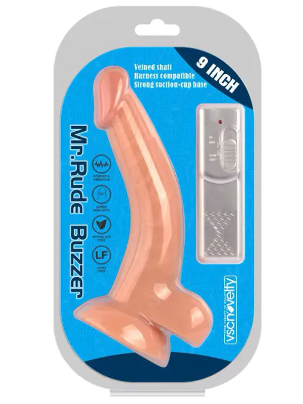9” Eğik Titreşimli Realistik Penis 23 cm