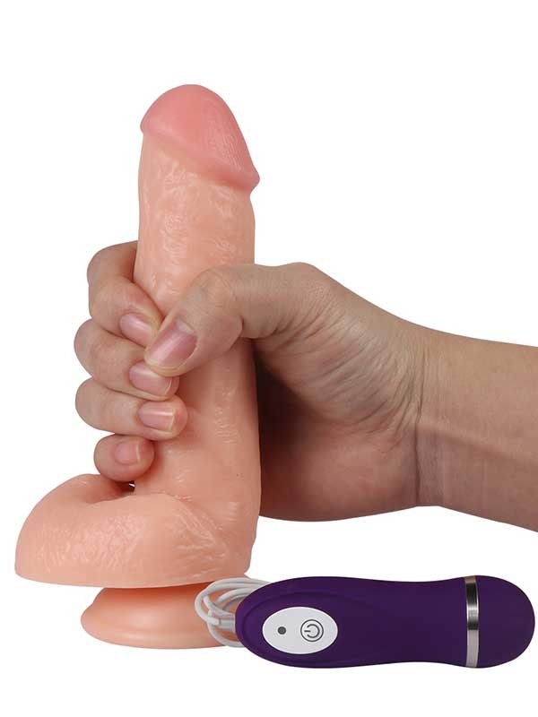 Titreşimli Gerçekçi Realistik Penis 17.5 cm