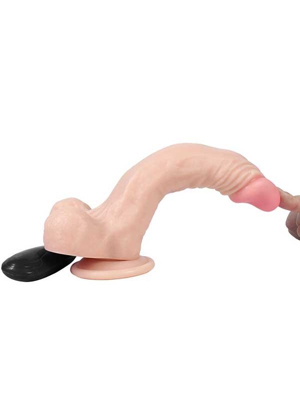 Titreşimli Realistik Gerçekçi Doku Dildo 21 cm