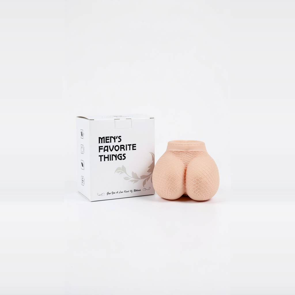 Gerçekçi File Desenli Kalça Mastürbatör – Çift Kanallı, 950 Gram, 16×15.5×9.5 cm