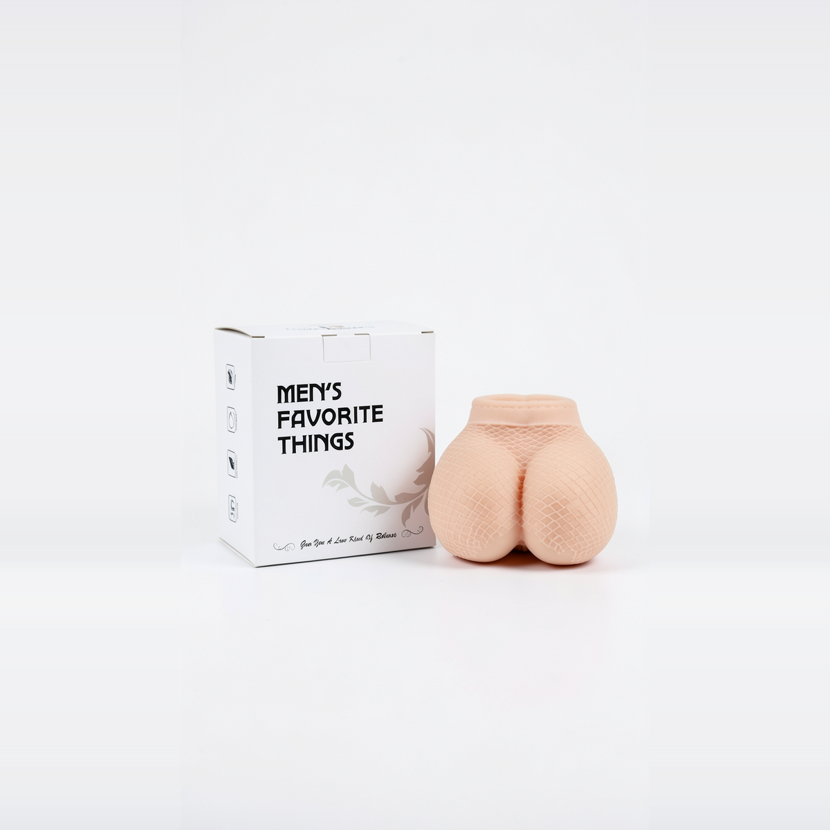 Gerçekçi File Desenli Kalça Mastürbatör – Çift Kanallı, 950 Gram, 16×15.5×9.5 cm